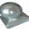 Chapeau De Poteau Boule Acier Galvanisé 101mm
