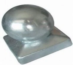 Chapeau De Poteau Boule Acier Galvanisé 101mm