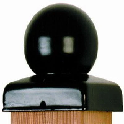 Chapeau De Poteau Boule Noir 71mm 1 Chapeau De Poteau Boule Noir 71mm