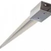 Support Poteau A Enfoncer Inoxydable 71x71x750mm