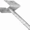 Support Poteau 91mm à Sceller En U Inoxydable