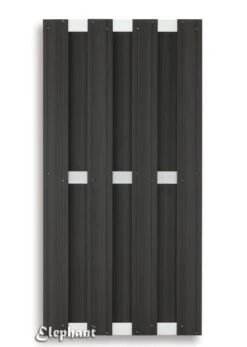 Cloture Composite Anthracite 180x180cm -Pas Cher Intergardshop Magasin 007940 composiet scherm design antra alu 90x180