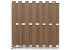 Clôture En Composite Aluminium 180x180cm -Pas Cher Intergardshop Magasin 007963 composiet scherm design bruin alu 180x180 1