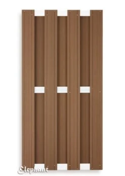 Clôture En Composite Aluminium 180x180cm -Pas Cher Intergardshop Magasin 007964 composiet scherm design bruin alu 90x180