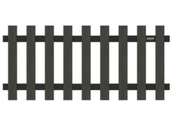 Clôture Composite Wpc Noir 80x180cm