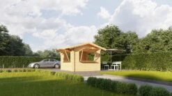 Kiosque En Bois 3x3m