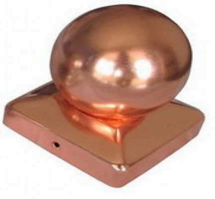 Chapeau De Poteau Boule Cuivre 91mm 2 Chapeau De Poteau Boule Cuivre 91mm – Image 2