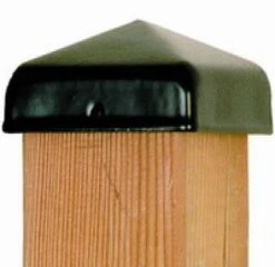 Chapeau De Poteau Noir 91mm