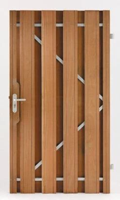 Portillon Bois Tropical Bangkirai Complète 100x180cm