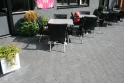 Pavé Béton Wallon Noir 20x5x6cm -Pas Cher Intergardshop Magasin 204100 tambour waalformaat antraciet 1 1
