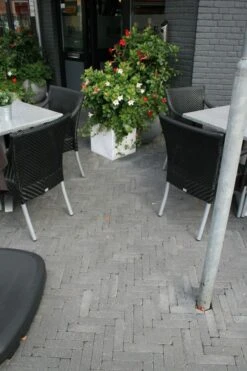 Pave En Beton Noir Tambourine 10x10x6cm (m2) -Pas Cher Intergardshop Magasin 204100 tambour waalformaat antraciet 4