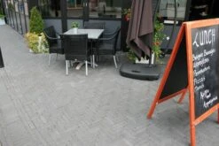 Pave En Beton Noir Tambourine 10x10x6cm (m2) -Pas Cher Intergardshop Magasin 204100 tambour waalformaat antraciet 5