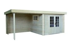 Abri De Jardin En Bois Gatwick Toit Plat 500x250cm -Pas Cher Intergardshop Magasin 2526z