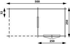 Abri De Jardin En Bois Gatwick Toit Plat 500x250cm -Pas Cher Intergardshop Magasin 2526z 4