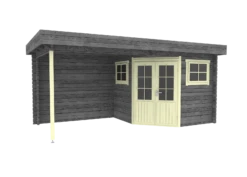 Abri De Jardin En Bois Windsor Toit Plat 500x250cm 14 Abri De Jardin En Bois Windsor Toit Plat 500x250cm -Pas Cher Intergardshop Magasin 2556z donker grijs