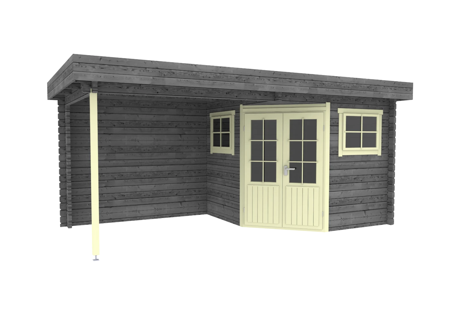 Abri De Jardin En Bois Windsor Toit Plat 500x250cm 7 Abri De Jardin En Bois Windsor Toit Plat 500x250cm – Image 7