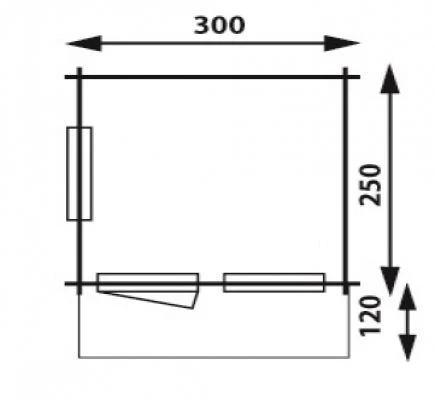 Abri De Jardin En Bois Ipswich 300x250cm 3 Abri De Jardin En Bois Ipswich 300x250cm – Image 3
