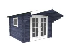 Abri De Jardin En Bois York 300x300cm -Pas Cher Intergardshop Magasin 3032 blauw