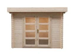 Cabanne Abri De Jardin Toit Plat Modern 300x250cm / 28mm