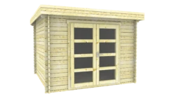 Cabanne Abri De Jardin Toit Plat Modern 300x250cm / 28mm 16 Cabanne Abri De Jardin Toit Plat Modern 300x250cm / 28mm -Pas Cher Intergardshop Magasin 325m blank