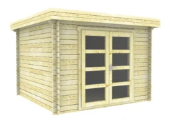 Cabanne Abri De Jardin Toit Plat Modern 300x300cm / 28mm