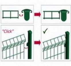 Poteau Grillage Rigide 5x3x200cm -Pas Cher Intergardshop Magasin 3572 tuinpaal clicksysteem 13