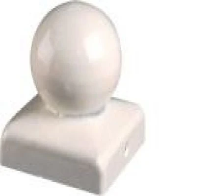 Chapeau De Poteau Boule Blanc 91mm 1 Chapeau De Poteau Boule Blanc 91mm