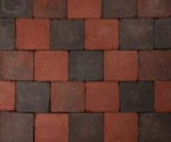 Pave En Beton Rouge Noir 21x14x6cm (m2)