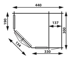 Abri De Jardin En Bois Brighton 440x300cm / 28mm -Pas Cher Intergardshop Magasin 4355