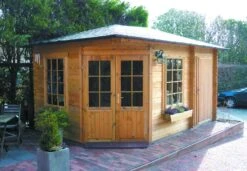 Abri De Jardin En Bois Brighton 440x300cm / 28mm -Pas Cher Intergardshop Magasin 4355 1