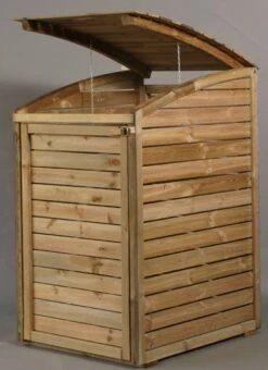 Cache Poubelle En Bois 75x125x90cm -Pas Cher Intergardshop Magasin 630100