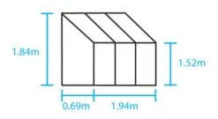 Serre Murale De Jardin 194x69cm -Pas Cher Intergardshop Magasin 8718215761013 7