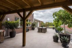 Carrelage Terrasse En Céramique Andes Moka Or 60x60x2cm (m2) -Pas Cher Intergardshop Magasin andes moka 2 1