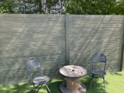 Clôture Béton Bamboostone 200x200cm -Pas Cher Intergardshop Magasin baj betonmaterialen bamboo mosgroen ral6003 1