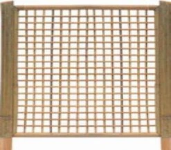 Cloture Bambou Treillis 180x180cm