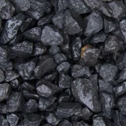 Gravier Gravillon Basalt 1000kgs / 1m3 -Pas Cher Intergardshop Magasin basalt split 816 nat lineaal