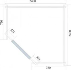 Cabanne Abri De Jardin En Bois Bentham 240x240cm -Pas Cher Intergardshop Magasin bentham tech 350