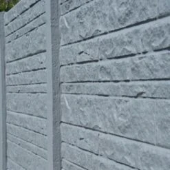 Clôture Béton Fencestone 200x231cm -Pas Cher Intergardshop Magasin betonschutting fencestone antraciet detal