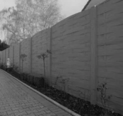 Clôture Béton Weavestone 200x193cm -Pas Cher Intergardshop Magasin betonschutting vlechtwerk grijs 2