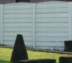 Clôture Béton Woodstone 200x231cm 9 Clôture Béton Woodstone 200x231cm -Pas Cher Intergardshop Magasin betonschutting woodstone wit