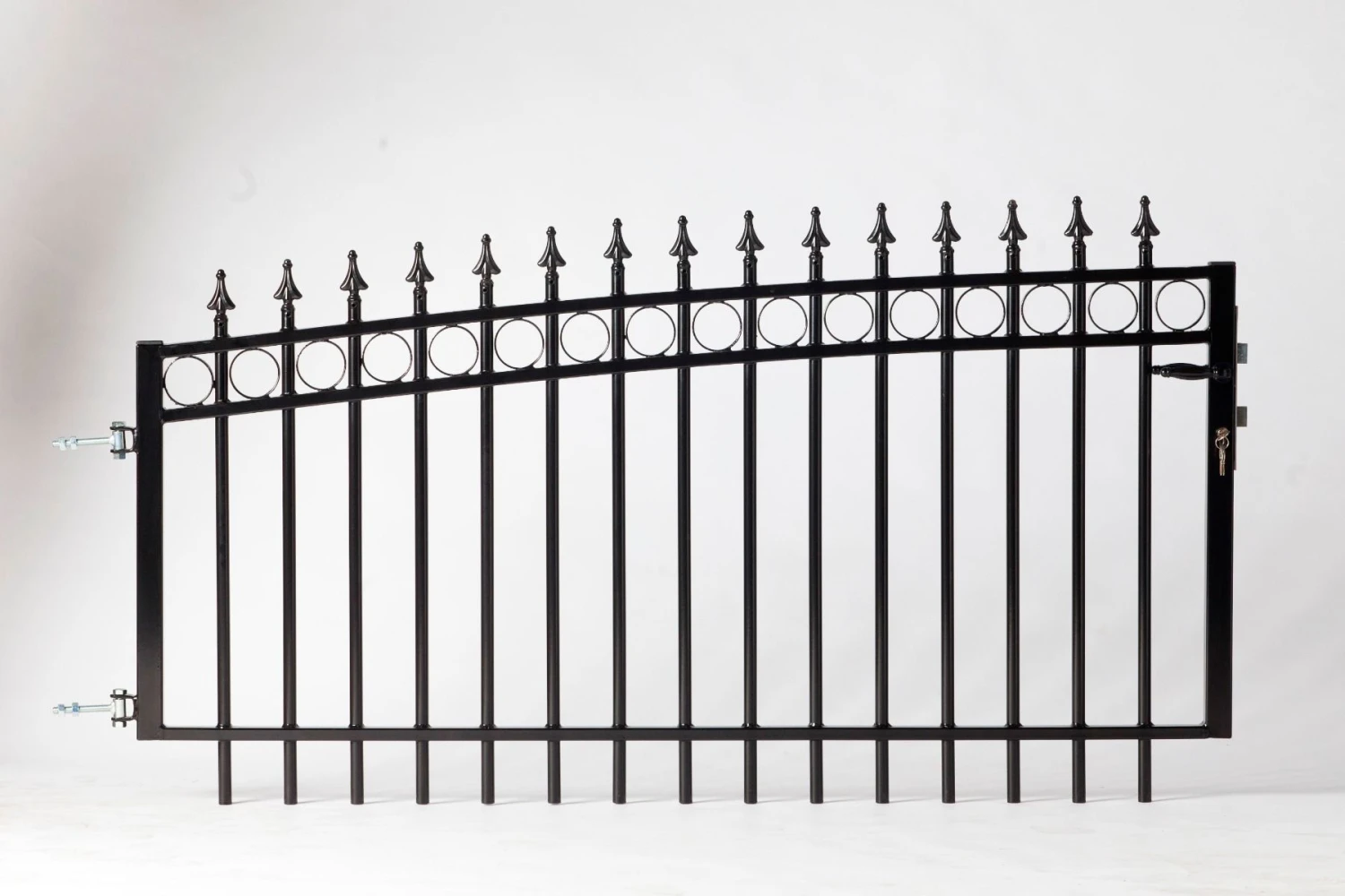 Portail Forgé Fer De Luxe, Galvanise 100/112x338cm 2 Portail Forgé Fer De Luxe, Galvanise 100/112x338cm – Image 2