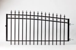 Portail Fer Forgé De Luxe, Galvanise 80/92x338cm -Pas Cher Intergardshop Magasin classic dubbele inrijpoort getoogd zwart.b custom 1