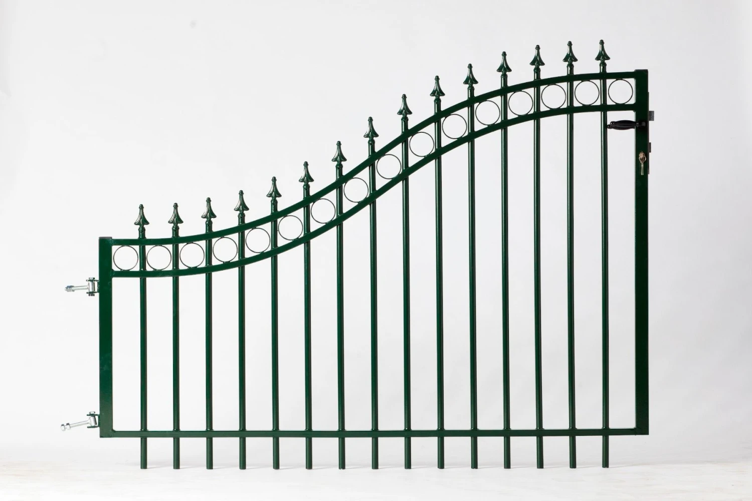 Portail Fer Forgé De Luxe, Galvanise 60/110x338cm 2 Portail Fer Forgé De Luxe, Galvanise 60/110x338cm – Image 2