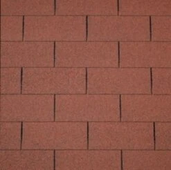 Bardeau Bitumé Toiture Rouge 3m2