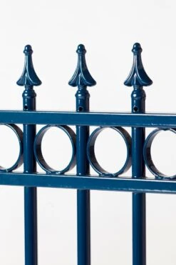 Grille Fer Forgé De Luxe 190x60cm 12 Grille Fer Forgé De Luxe 190x60cm -Pas Cher Intergardshop Magasin detail classic hek blauw.b custom