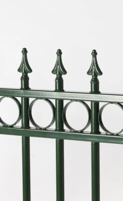 Grille De Clôture En Fer Forgé De Luxe 190x80cm -Pas Cher Intergardshop Magasin detail classic hek groen.a custom 1