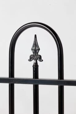 Portail Fer Forgé Basic, Galvanise 80/92x320cm -Pas Cher Intergardshop Magasin detail standaard hek zwart custom 7