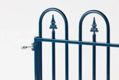 Portillon Fer Forgé Basic, Galvanise 90x100cm 15 Portillon Fer Forgé Basic, Galvanise 90x100cm -Pas Cher Intergardshop Magasin detail standaard poortje blauw custom 2