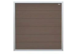 Cloture Composite Panneau 180x180cm -Pas Cher Intergardshop Magasin elephant composiet forte scherm bruin alu 180x180