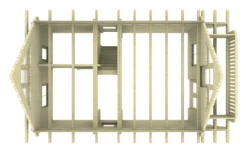 Cabane Maison En Bois Stavanger 5.2x7.8m (94mm) 13 Cabane Maison En Bois Stavanger 5.2x7.8m (94mm) -Pas Cher Intergardshop Magasin fjord bovenaanzicht